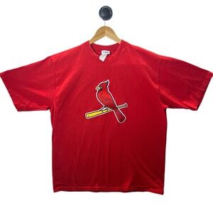 Vintage St. Louis Cardinals Shirt Mens XL Red MLB Baseball CSA Made USA 90s